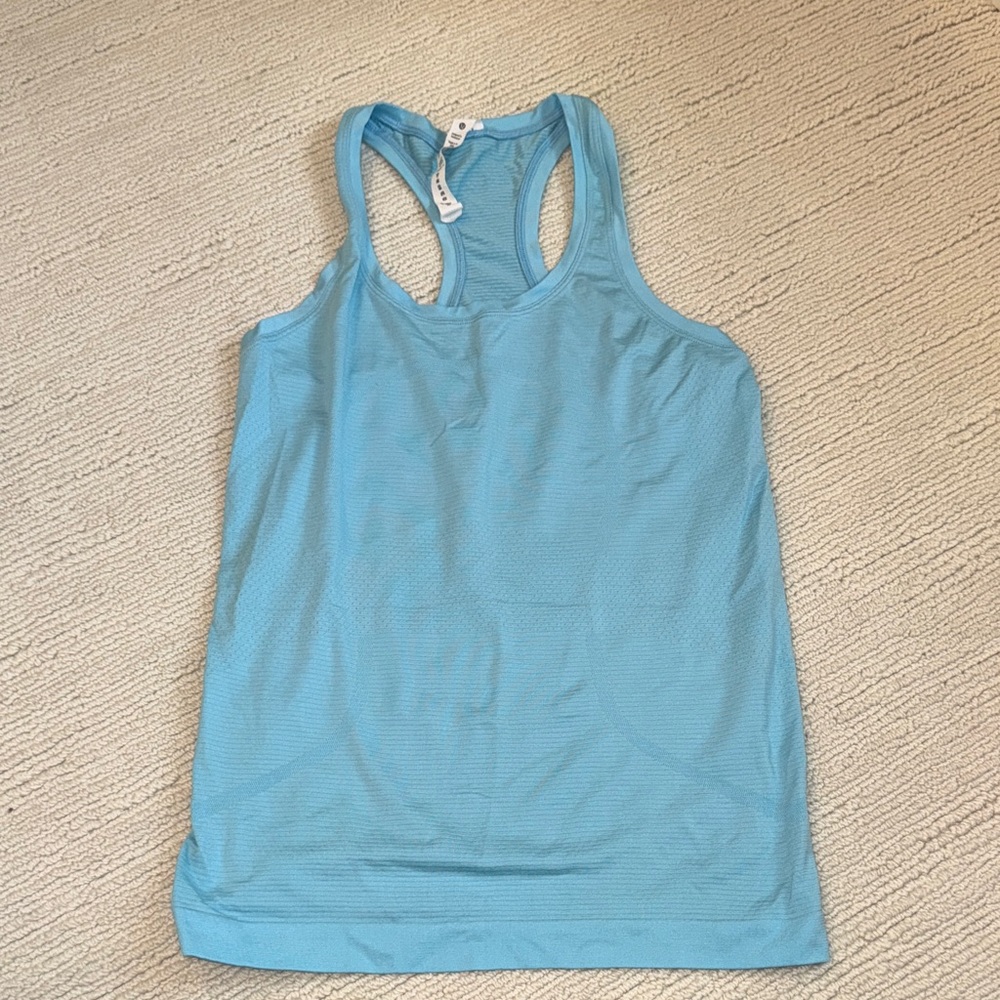 Lululemon Women's Swiftly Blue Racerback Tank Top - size 6